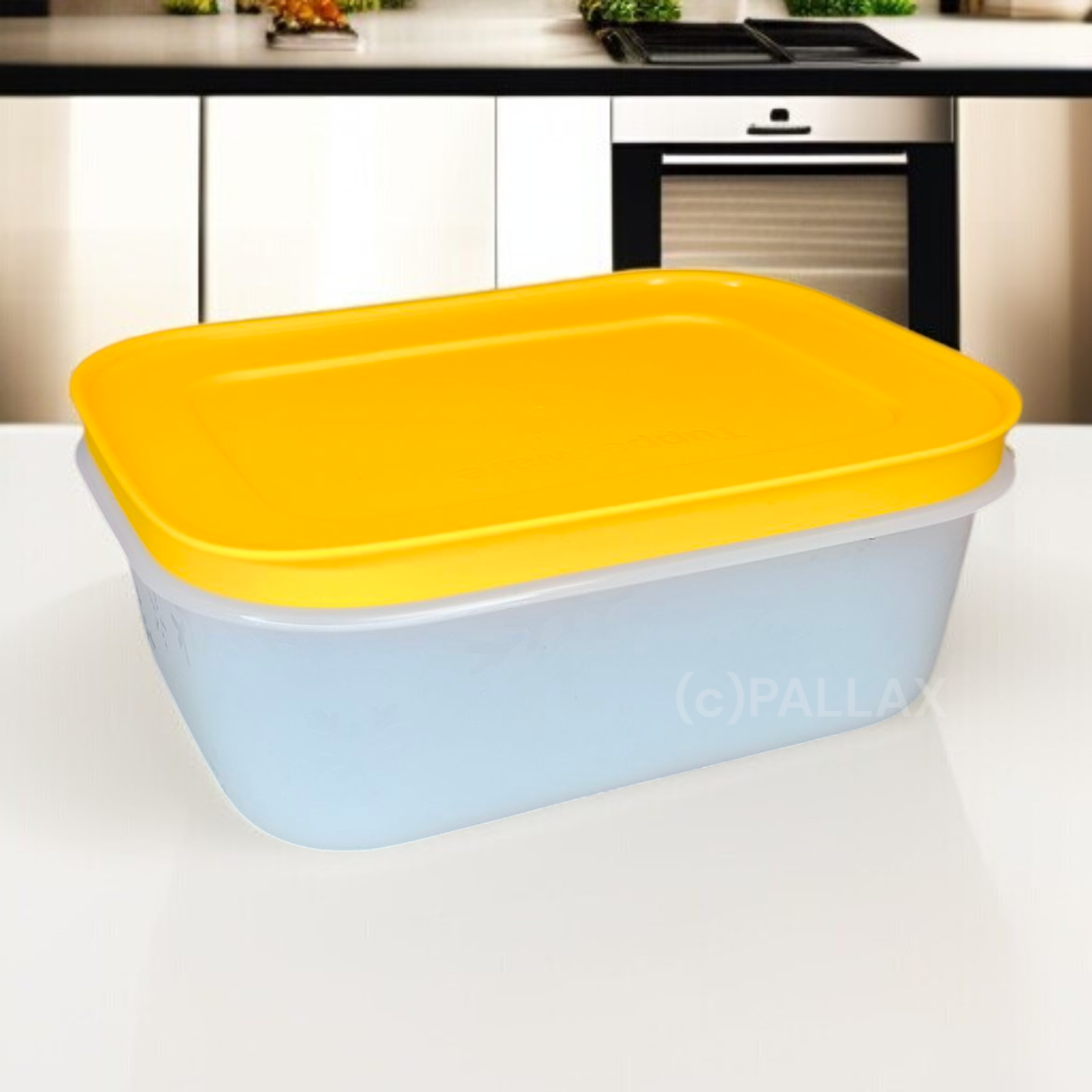 TUPPERWARE G34 EIS-KRISTALL 1450 ML GEFRIERBEHÄLTER GELB