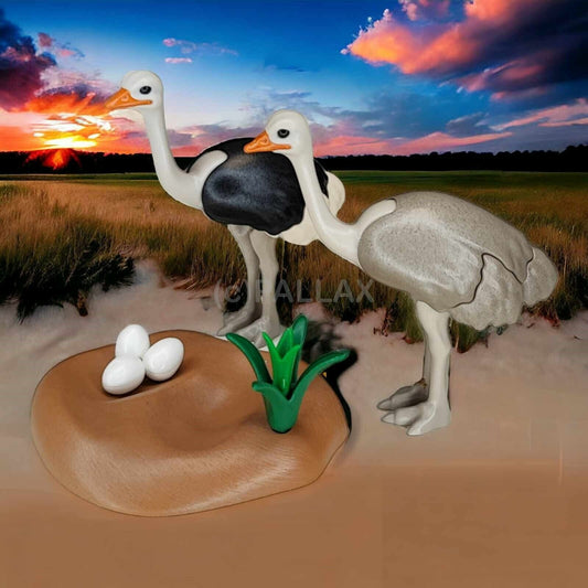 PLAYMOBIL 6646 STRAUSSENPAAR MIT NEST STRAUSS / 2015