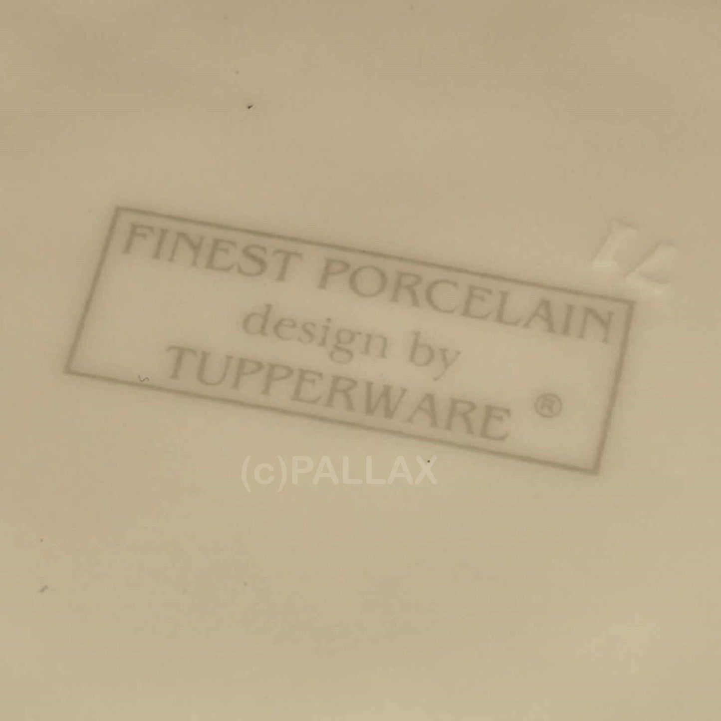 TUPPERWARE JUNGE WELLE PORZELLAN 2 ESSTELLER SONDERMODELL