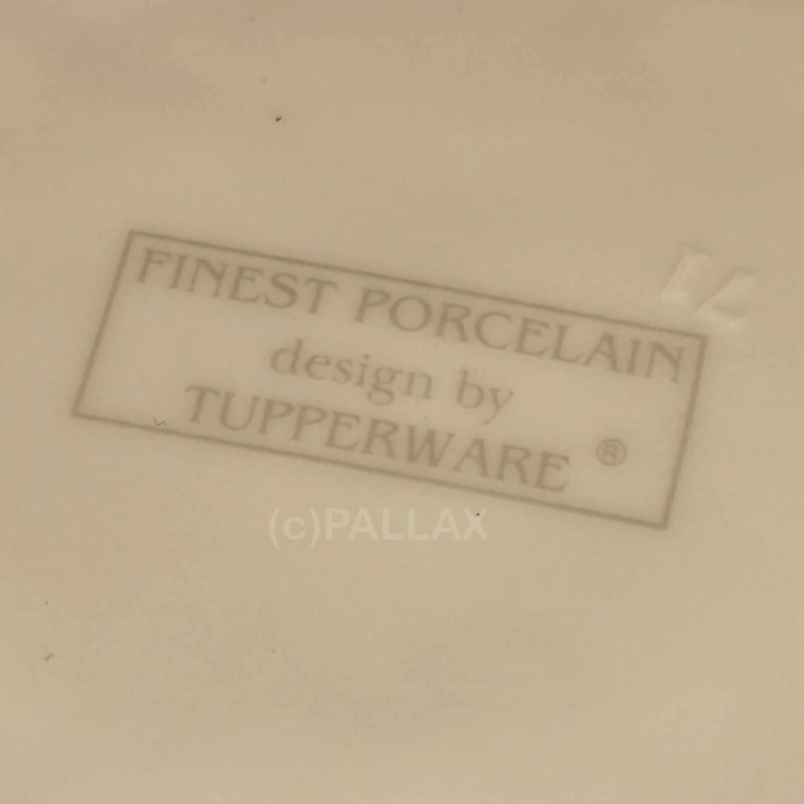TUPPERWARE JUNGE WELLE PORZELLAN 2 ESSTELLER SONDERMODELL