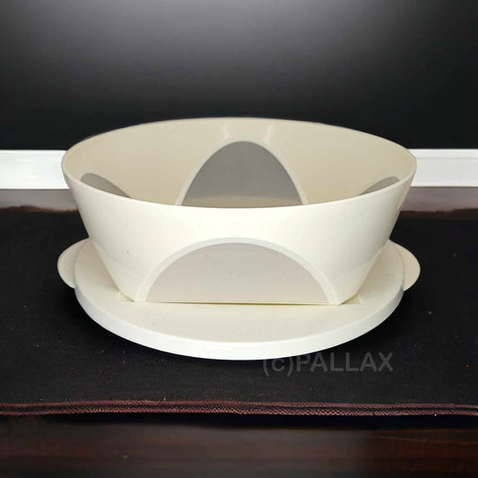 TUPPERWARE C142 MEDITERRANO SCHÜSSEL 2,5 L WEISS