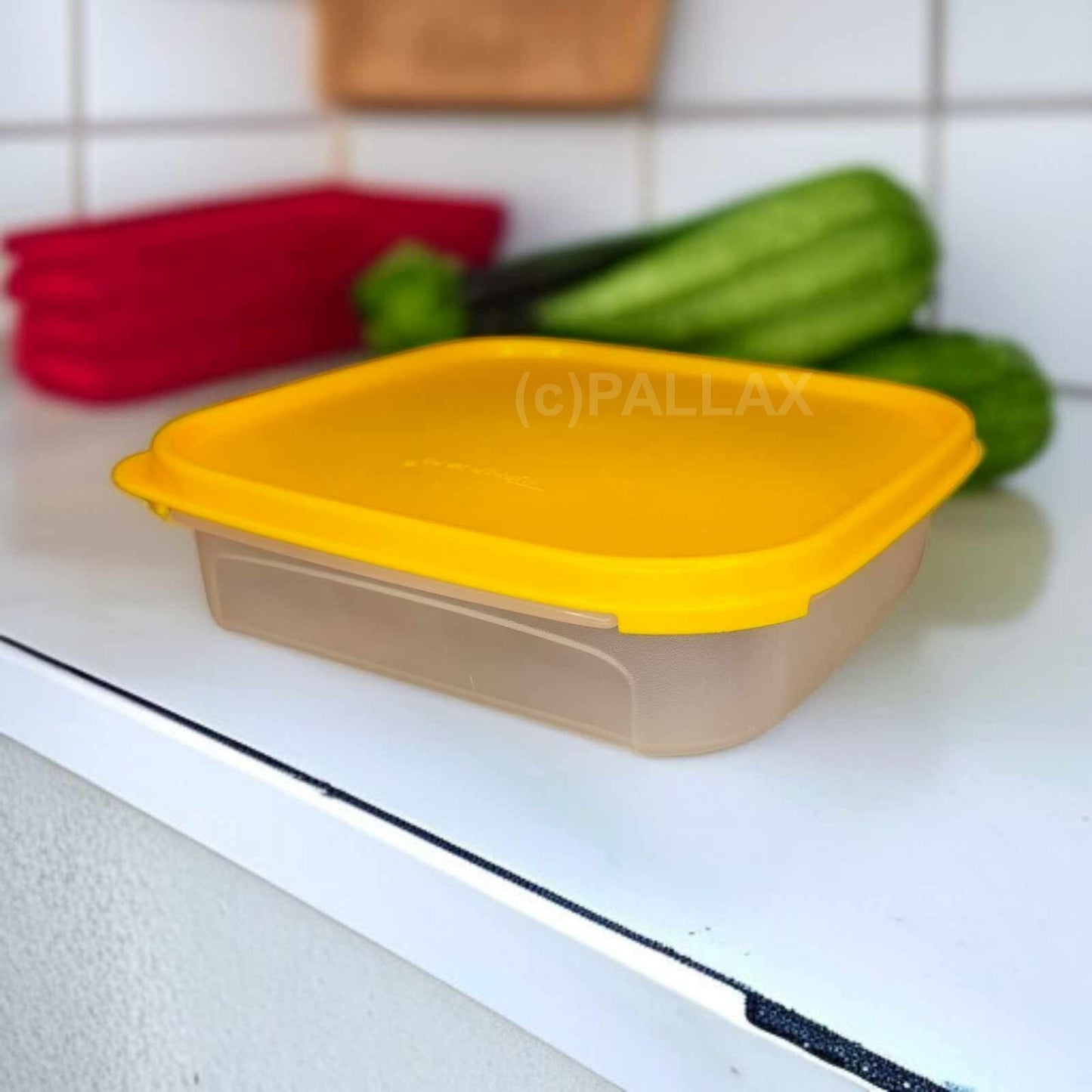 TUPPERWARE A70 KOMPAKT-SYSTEM BEHÄLTER 850 ML GELB VORRATSDOSE