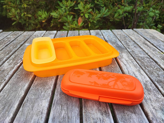 TUPPERWARE SNACK-FIX MÜSLIRIEGEL SELBER MACHEN  SONDERMODELL ORANGE ROT