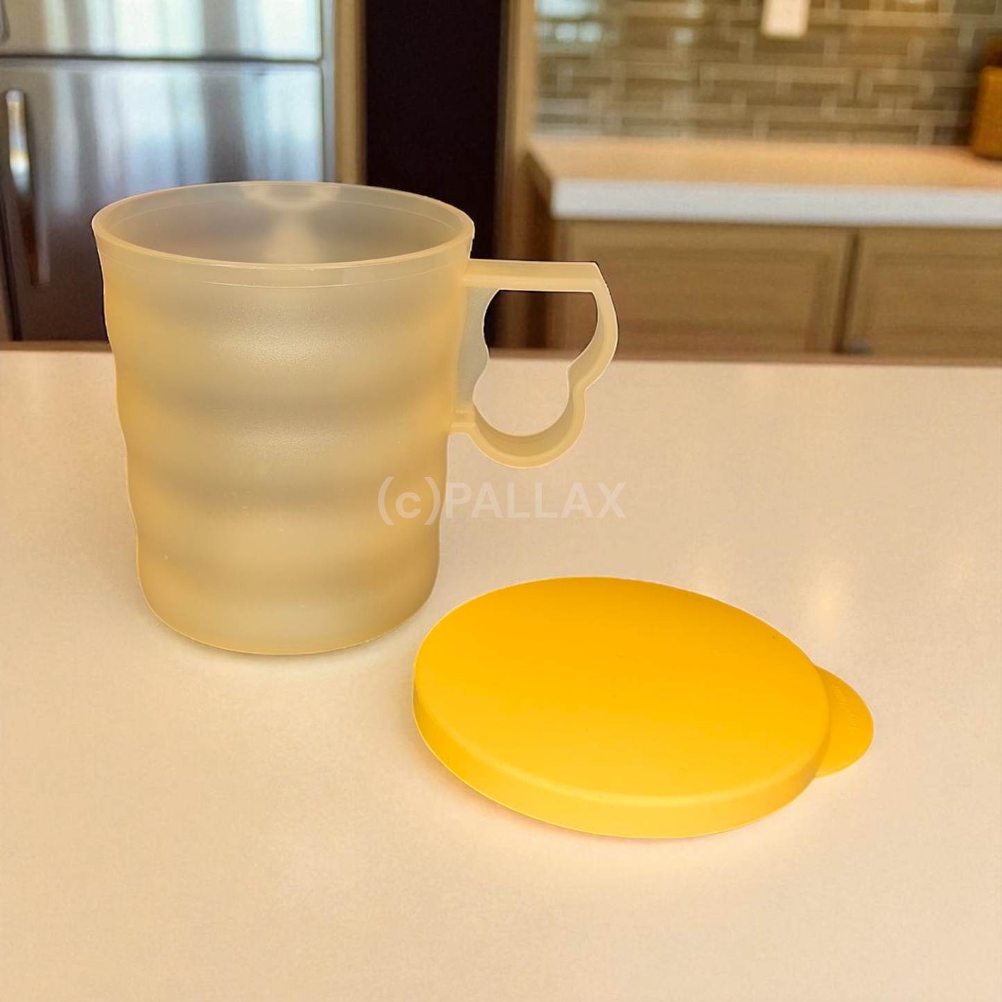 TUPPERWARE J25 JUNGE WELLE TASSE MIT DECKEL 350 ML ORANGE