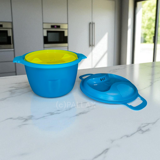 TUPPERWARE I56 REIS-MEISTER 2,2 L TÜRKIS REISKOCHER MIKROWELLE