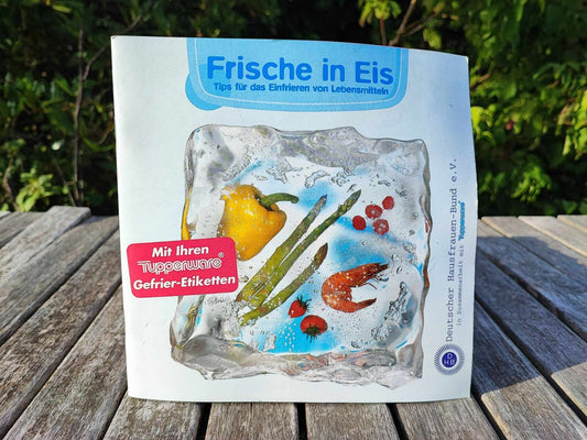 TUPPERWARE RATGEBER-BUCH FRISCHE IN EIS TIPS FÜR EINFRIEREN VON LEBENSMITTELN