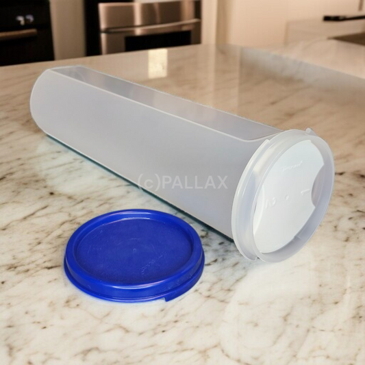 TUPPERWARE A79 CAMPANILE 1,1 L BLAU EIDGENOSSE RUND SPAGHETTI-DOSE