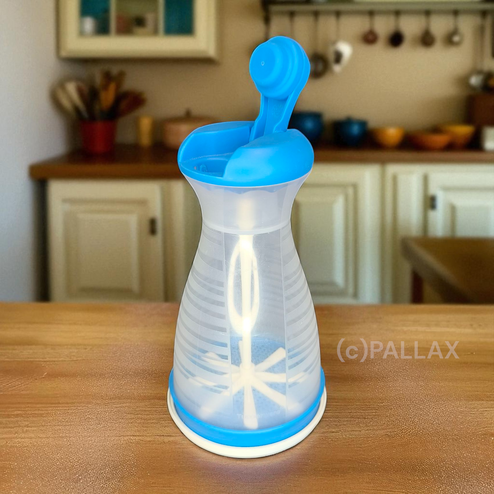 TUPPERWARE P23 COMBI-PLUS PUDERFEE BLAU WEISS PUDERZUCKER-MÜHLE