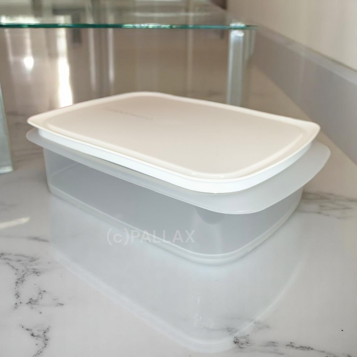 TUPPERWARE COOL`N FRESH BEHÄLTER 1,5 L + VERSCHLUSS WEISS