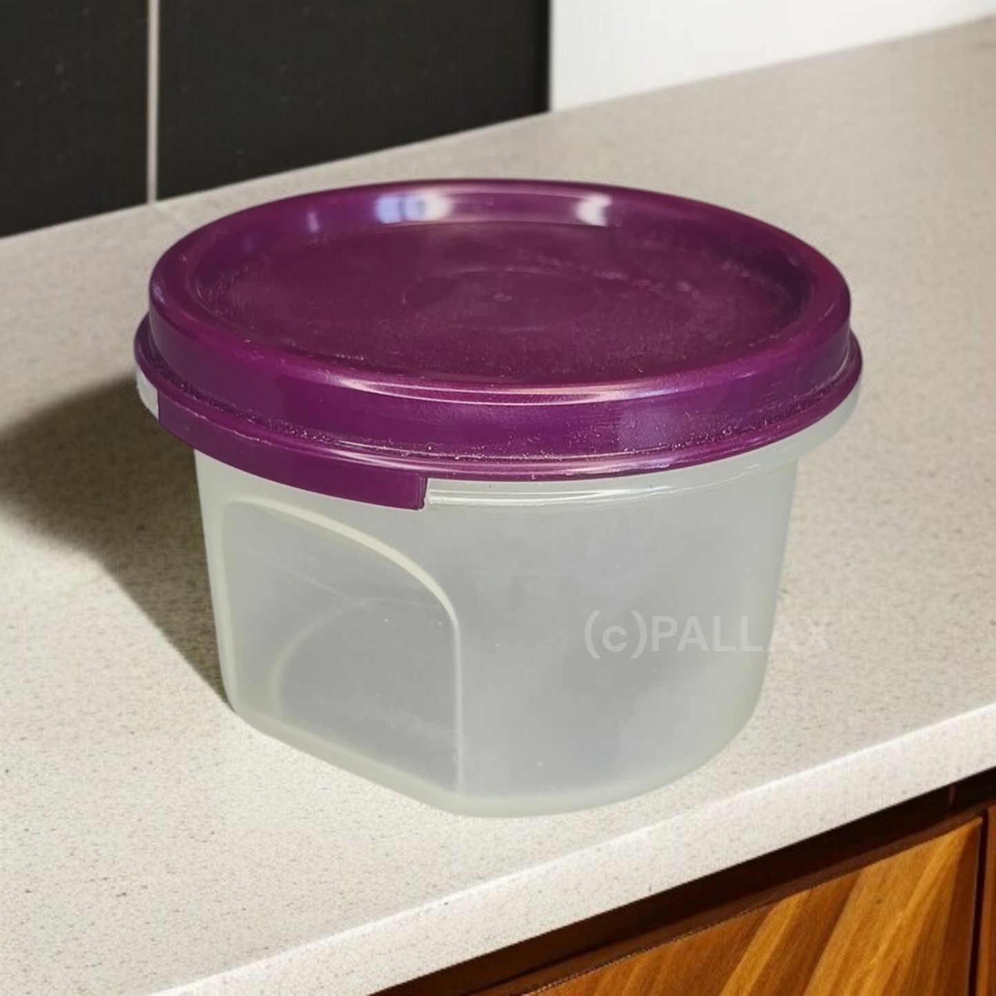TUPPERWARE A76 EIDGENOSSE RUND 200 ML LILA VORRATSDOSE