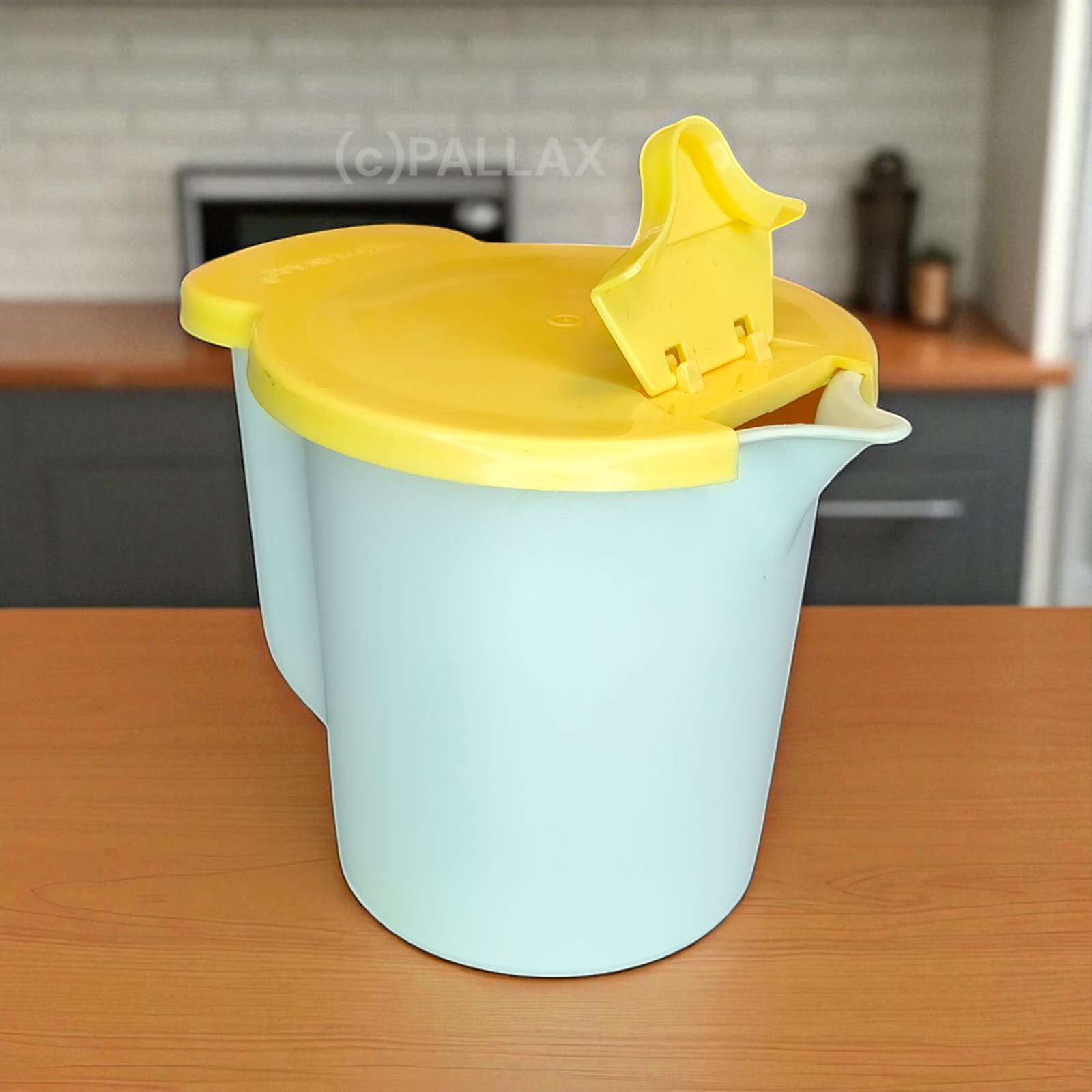 TUPPERWARE C19 MILCHKÄNNCHEN 350 ML GELB WEISS VINTAGE
