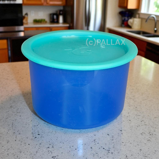TUPPERWARE  BINGO 650 ML BLAU GRÜN VORRATSDOSE