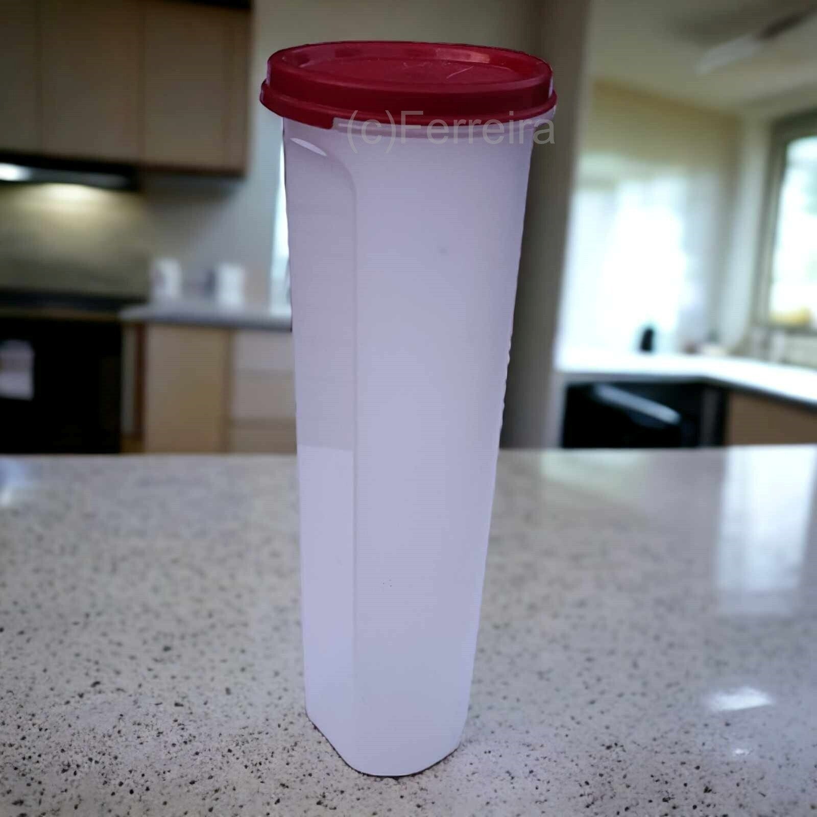 TUPPERWARE A79 CAMPANILE 1,1 L ROT VORRATSDOSE SPAGHETTI