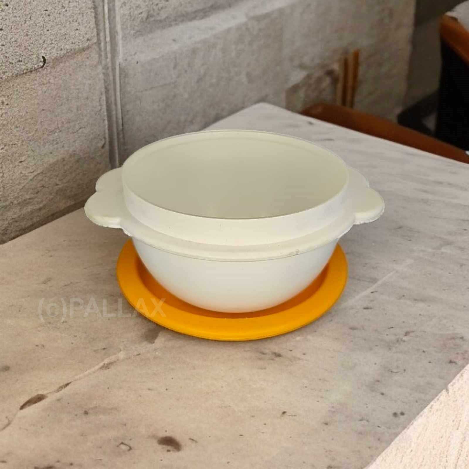 TUPPERWARE B20 FRISCHE-EXPRESS SCHÜSSEL 400 ML ORANGE WEISS VORRATSDOSE