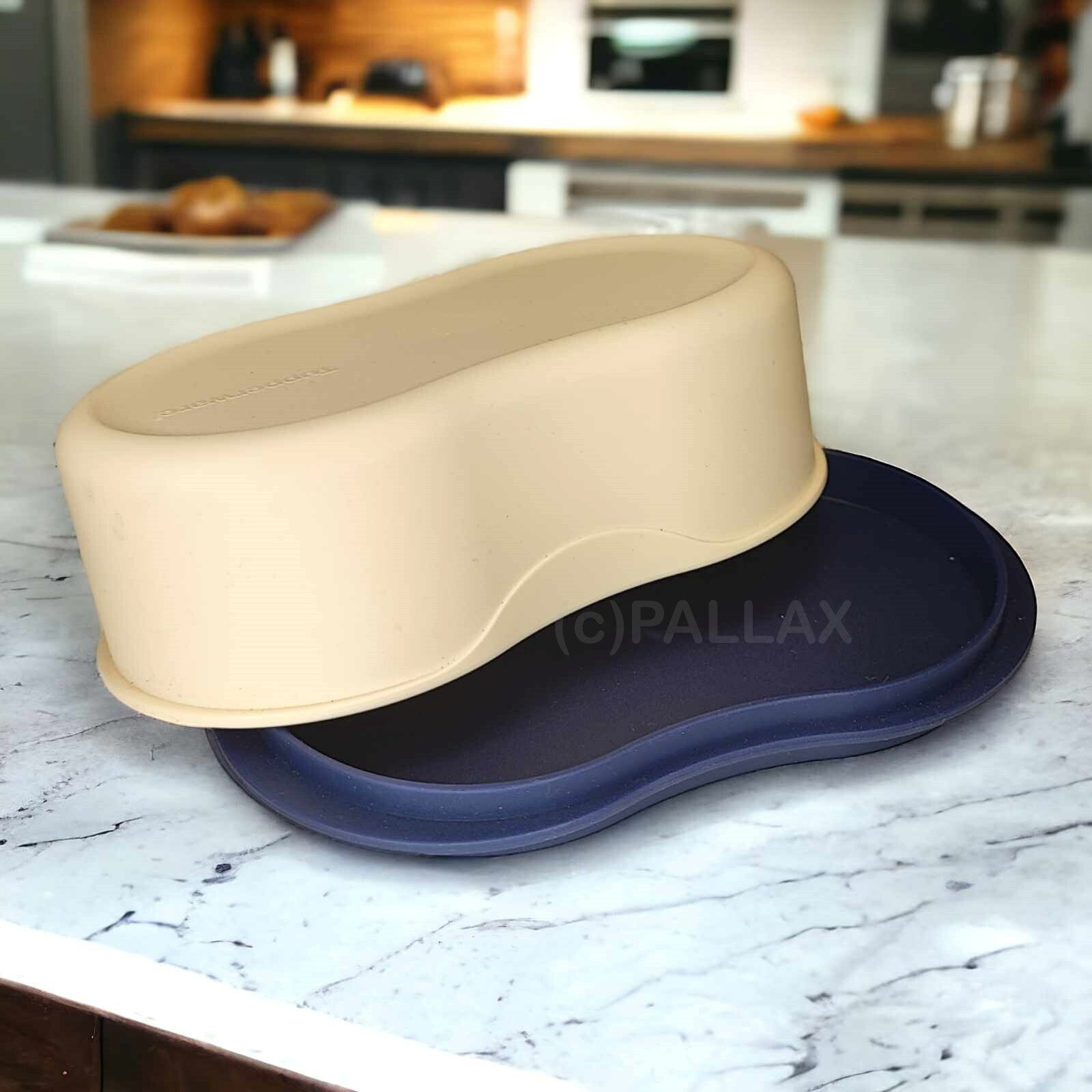 TUPPERWARE C53 PRELUDIO BUTTERDOSE WEISS INDIGO