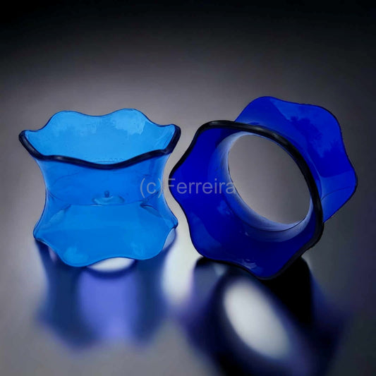 TUPPERWARE ELEGANZIA SERVIETTEN-RINGE BLAU (2 STÜCK)