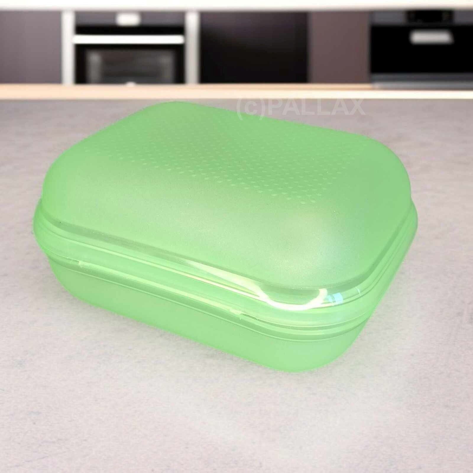 TUPPERWARE A26 GROSSER TWIN MIT KLICK-VERSCHLUSS GRÜN BROTDOSE VESPERBOX
