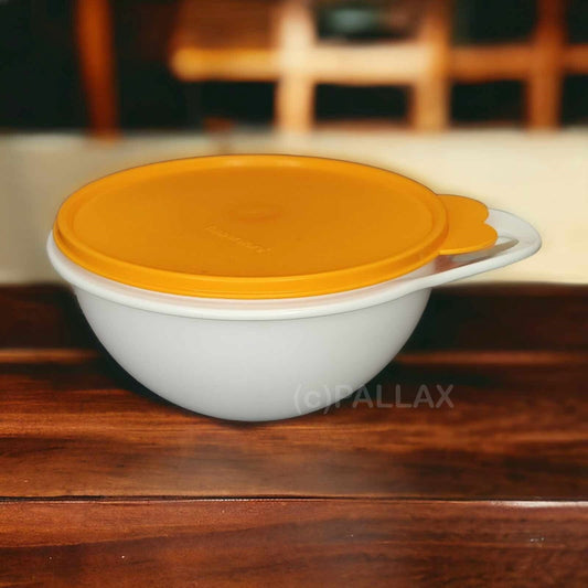 TUPPERWARE BACHSCHÜSSEL 1,4 L ORANGE WEISS SONDERMODELL