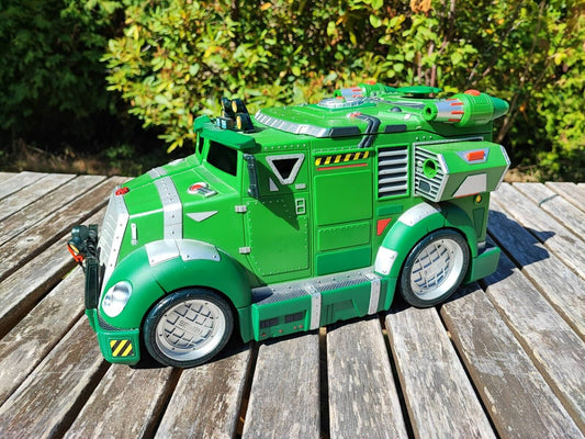 TEENAGE MUTANT NINJA TURTLES BATTLE SHELL ARMORED ATTACK TRUCK / PLAYMATES 2002