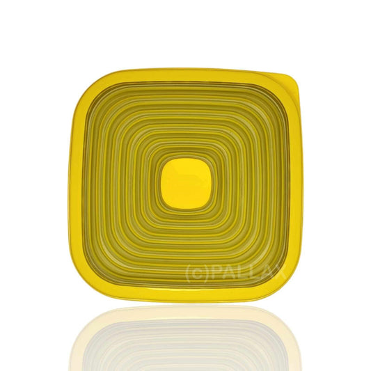 TUPPERWARE ERSATZTEIL BUNGEE-DECKEL QUADRATISCH GELB 18,7 x 18,7 CM