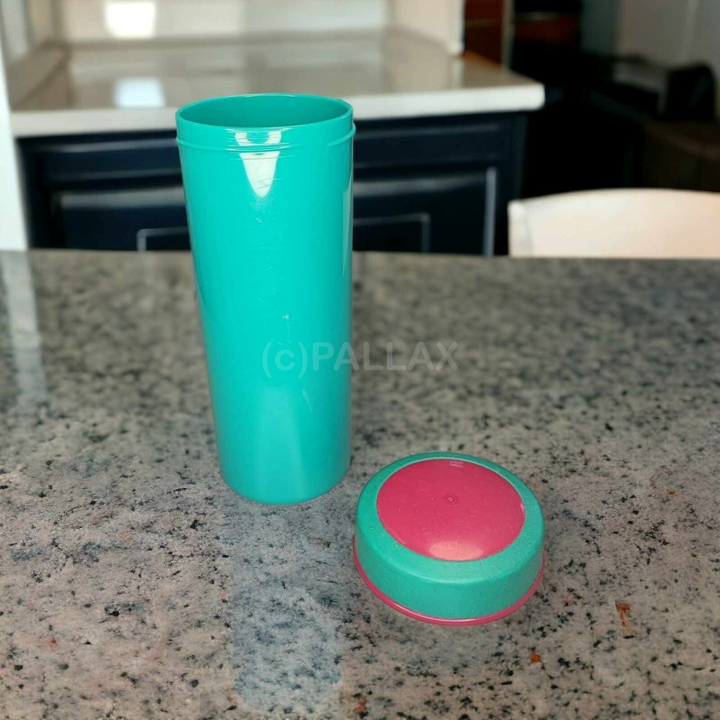 TUPPERWARE C01 SCHLUMPF 450 ML GRÜN TRINKBECHER FÜR UNTERWEGS