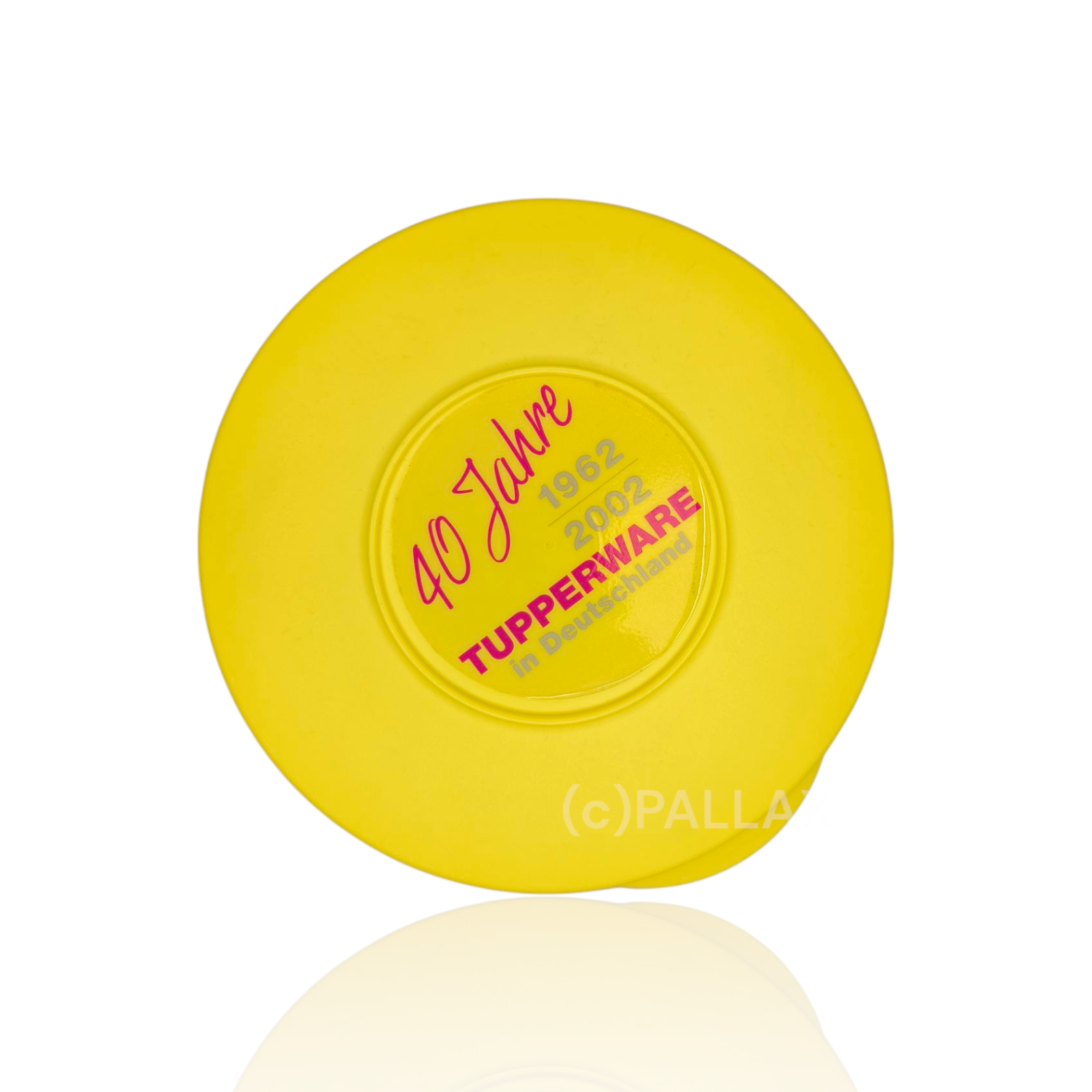 TUPPERWARE ERSATZTEIL JUNGE-WELLE-DECKEL GELB 40 JAHRE 18 CM FÜR J01 J06
