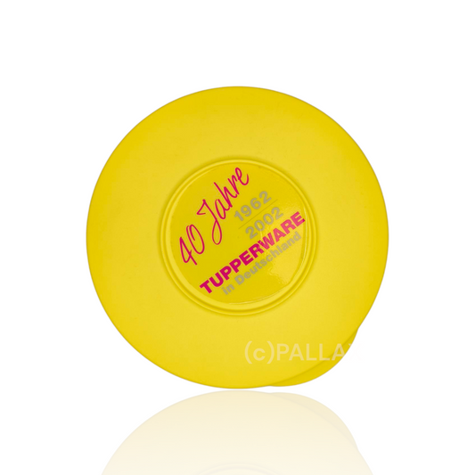 TUPPERWARE ERSATZTEIL JUNGE-WELLE-DECKEL GELB 40 JAHRE 18 CM FÜR J01 J06
