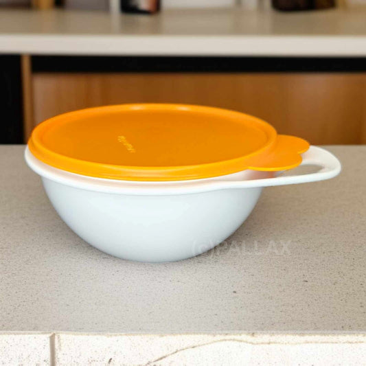 TUPPERWARE BACKSCHÜSSEL 1,4 L ORANGE WEISS SONDERMODELL