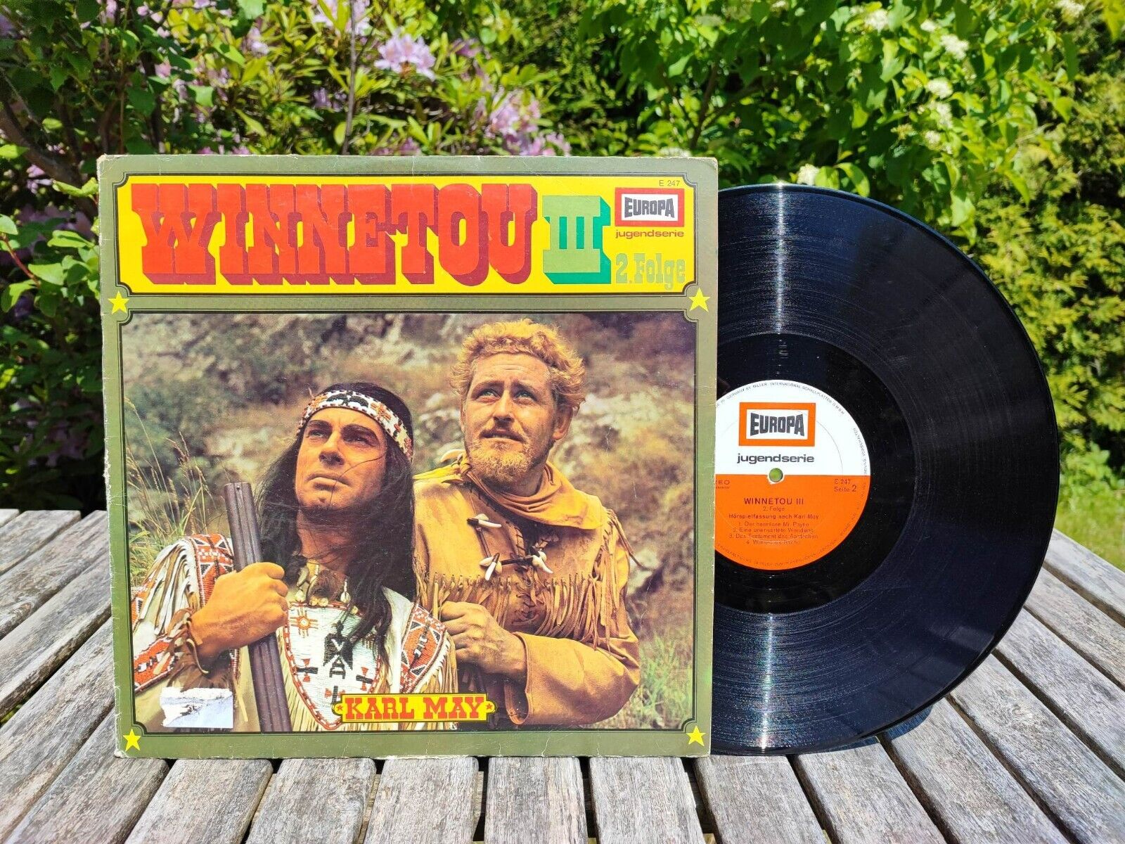HÖRSPIEL LP  WINNETOU III   2. FOLGE KARL MAY / EUROPA
