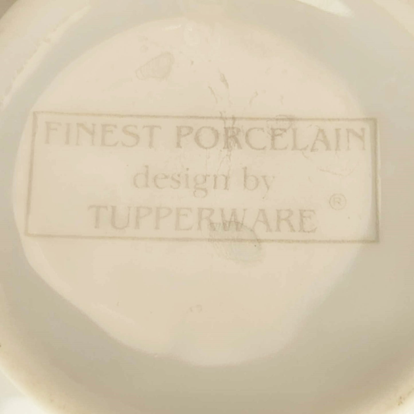 TUPPERWARE JUNGE WELLE PORZELLAN 6 UNTERTASSEN SONDERMODELL