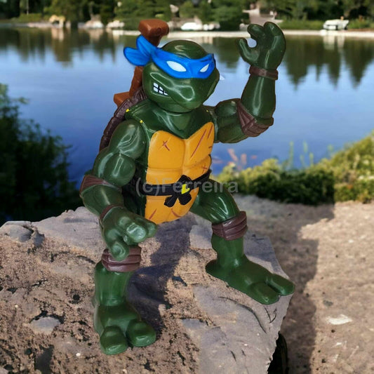 VINTAGE TEENAGE MUTANT NINJA TURTLES TMNT SOMERSAULT SAMURAI LEO  PLAYMATES 1993