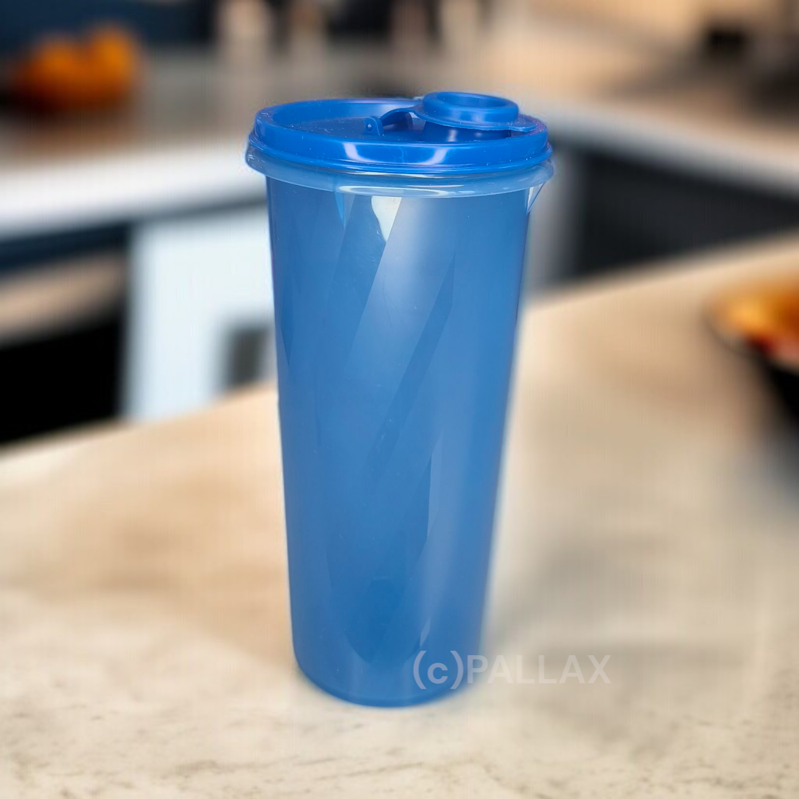 TUPPERWARE WASSER-MAX 1,0 L BLAU TRINKFLASCHE WASSERFLASCHE