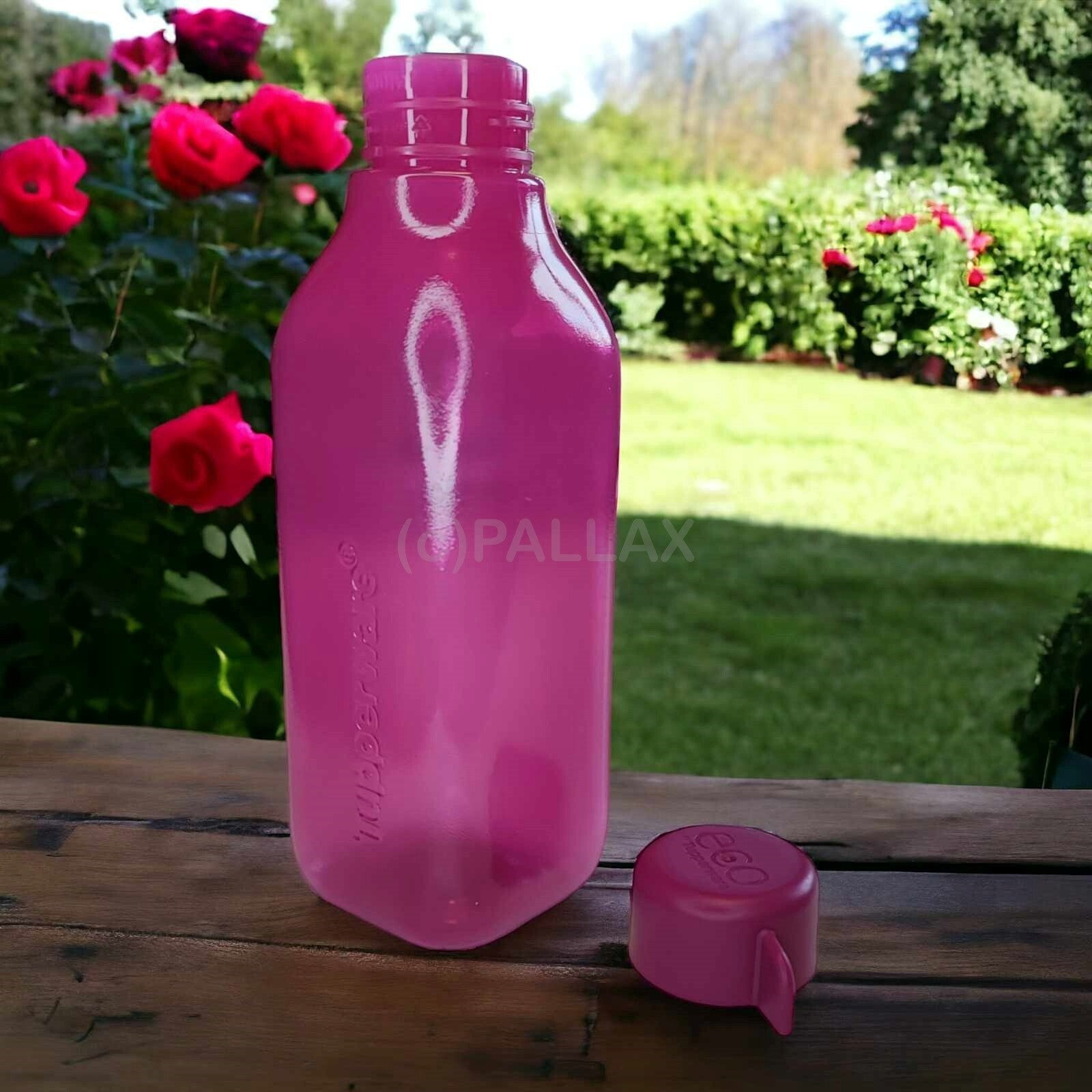 TUPPERWARE ECO QUADER TRINKFLASCHE 500 ML PINK SONDERMODELL