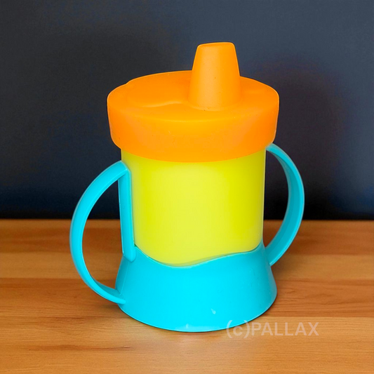 TUPPERWARE C112 TUPPERCARE TRINKLERNTASSE 200 ML MEHRFARBIG (DECKEL NEU)