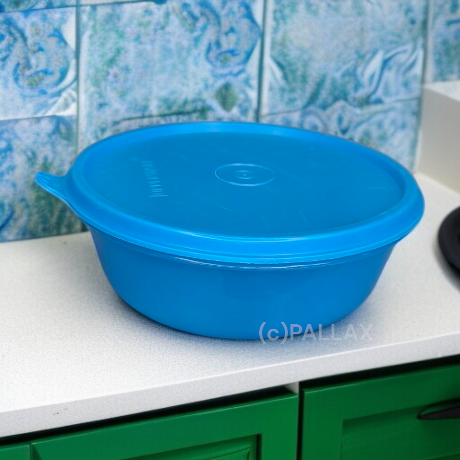 TUPPERWARE B26 GROSSE HITPARADE SCHÜSSEL 600 ML HELLBLAU