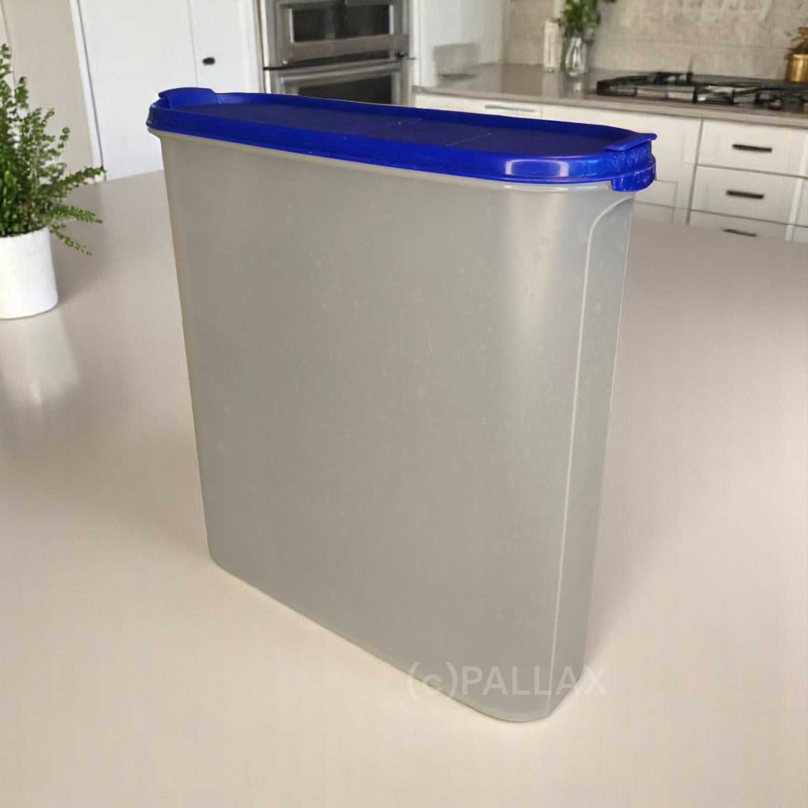 TUPPERWARE A99 SUPER-EIDGENOSSE 5,0 L BLAU MIT DOPPEL-SCHÜTTKLAPPE VORRATSDOSE