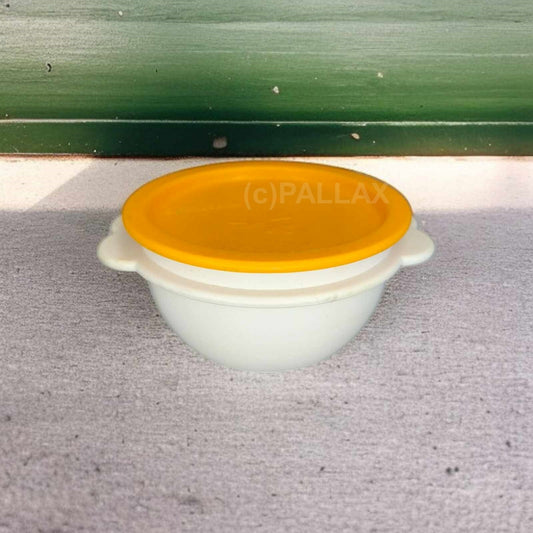 TUPPERWARE B20 FRISCHE-EXPRESS SCHÜSSEL 400 ML ORANGE WEISS VORRATSDOSE