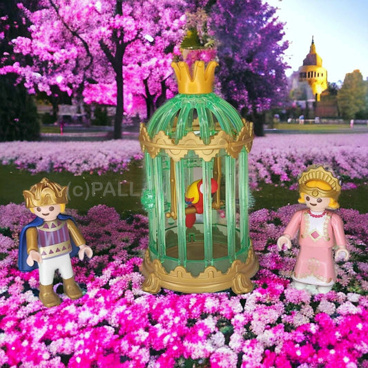 PLAYMOBIL 3032 KÖNIGSKINDER MIT PAPAGEIENKÄFIG TRAUMSCHLOSS / 1999