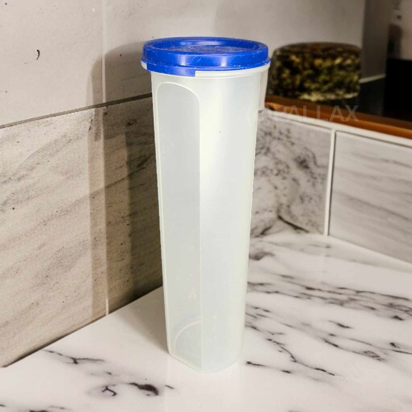 TUPPERWARE A79 CAMPANILE 1,1 L BLAU EIDGENOSSE RUND SPAGHETTI-DOSE