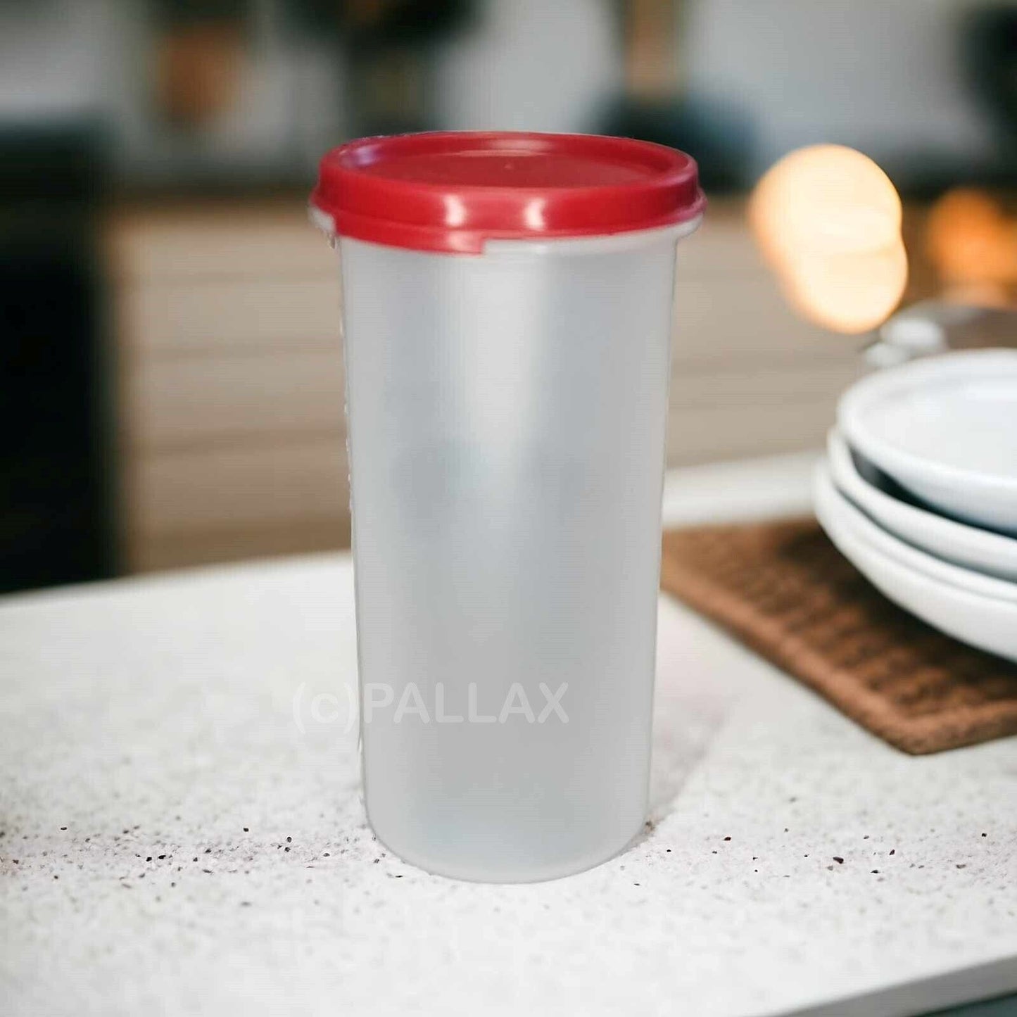 TUPPERWARE A77 EIDGENOSSE RUND 650 ML VORRATSBEHÄLTER ROT