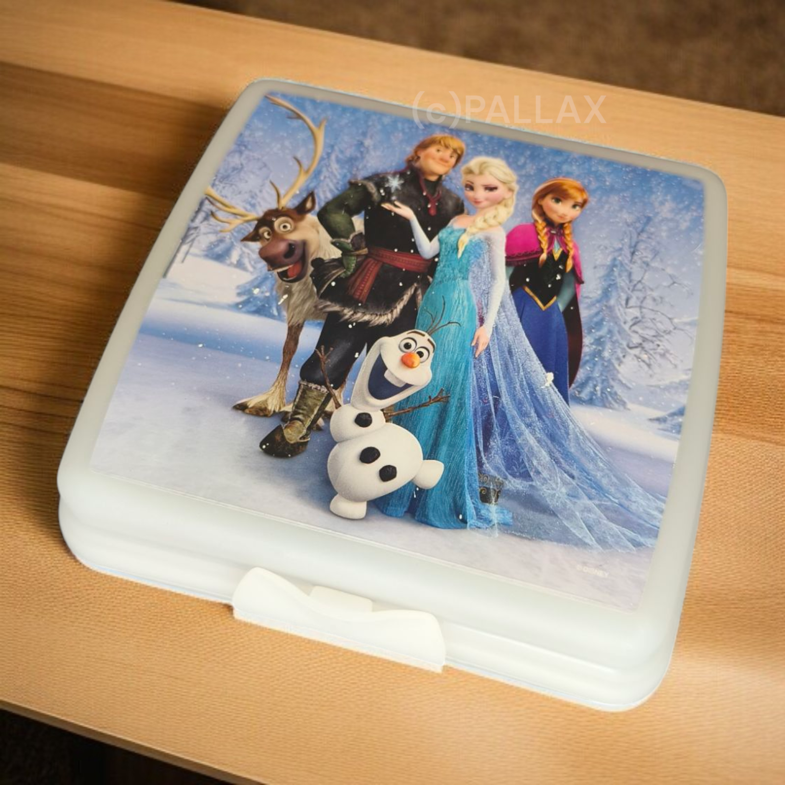 TUPPERWARE A126 SANDWICH-BOX FROZEN EISKÖNIGIN WEISS BROTDOSE VESPERBOX