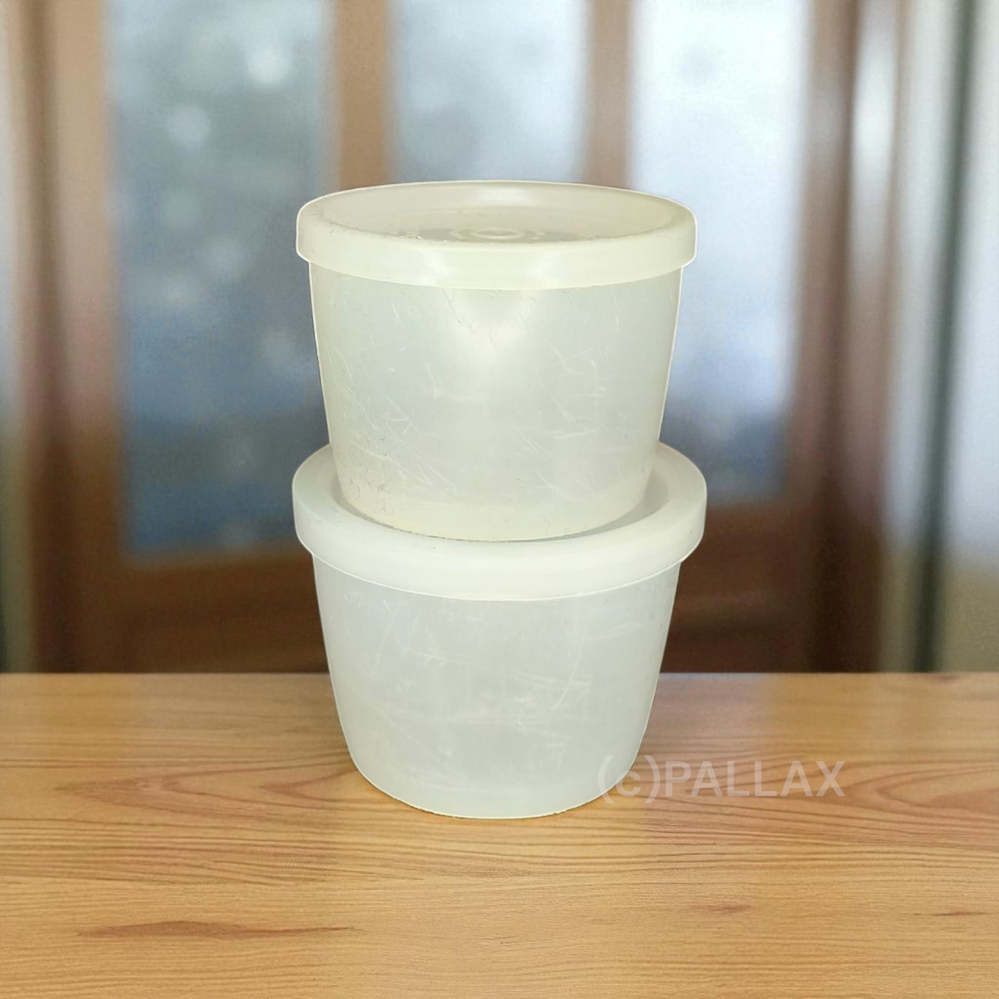 TUPPERWARE VINTAGE VORRATSDOSEN-SET 120 + 140 ML FARBLOS