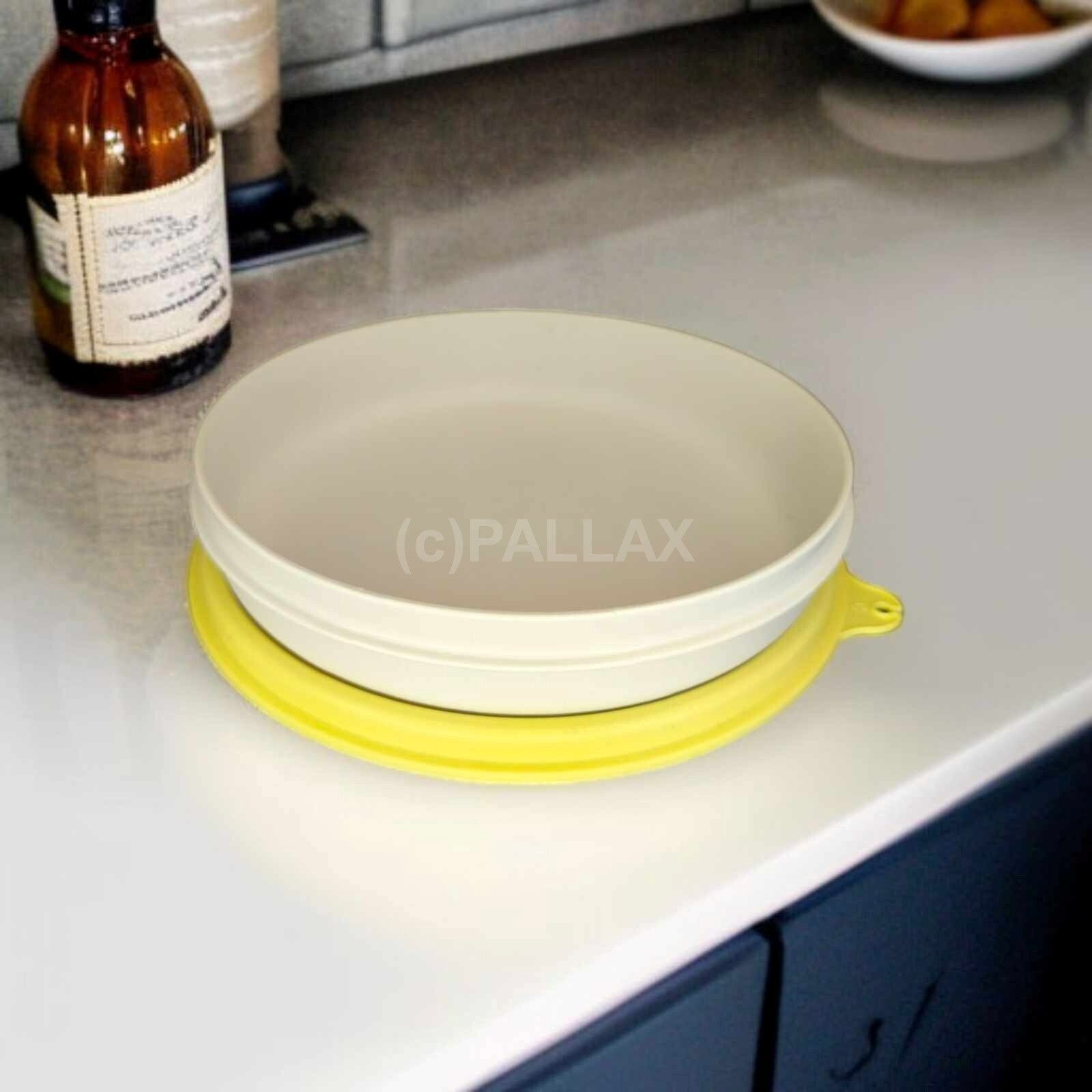 TUPPERWARE C04 SERVIERSCHALE 350 ML GELB WEISS