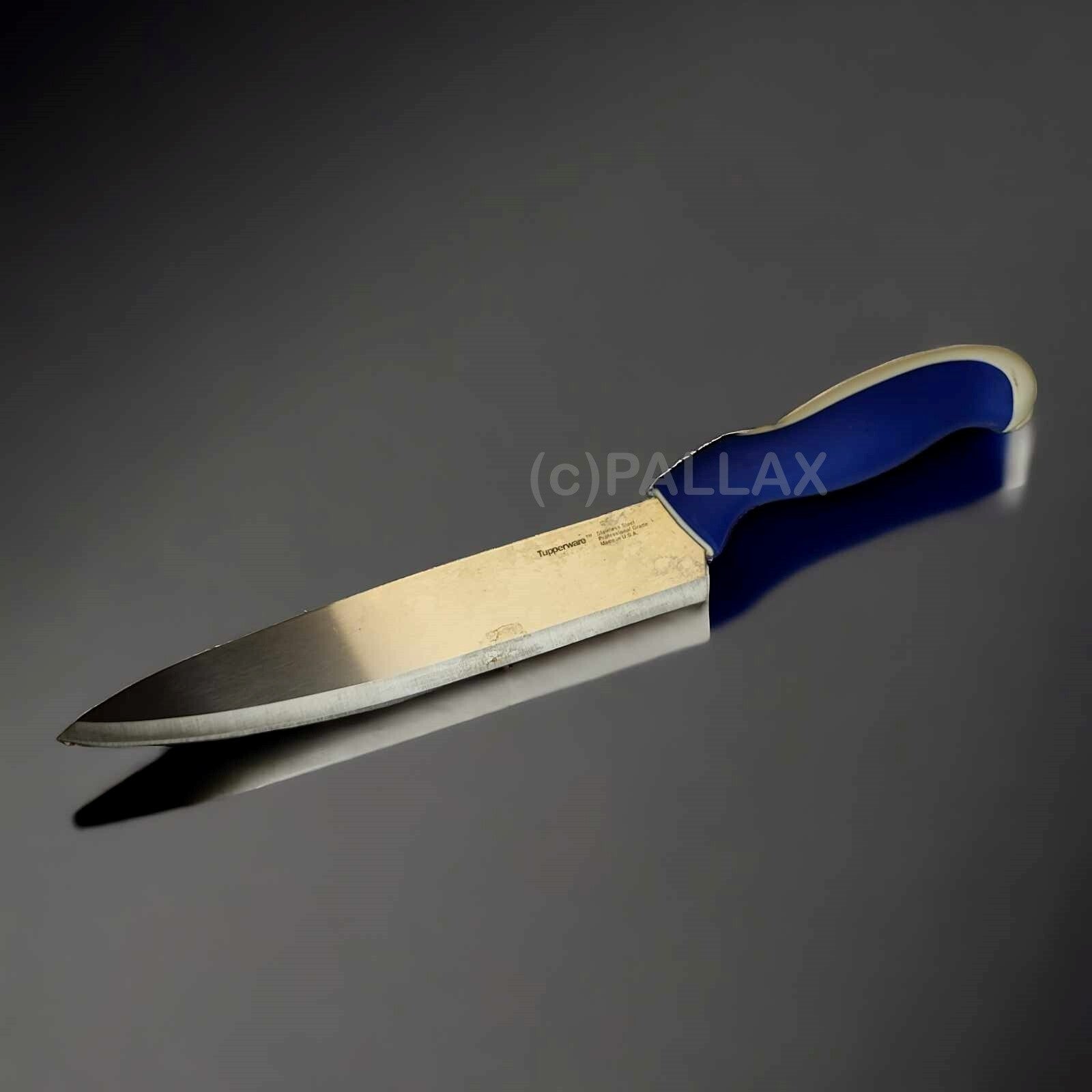 TUPPERWARE D87 ERGONOMIC KOCHMESSER BLAU WEISS