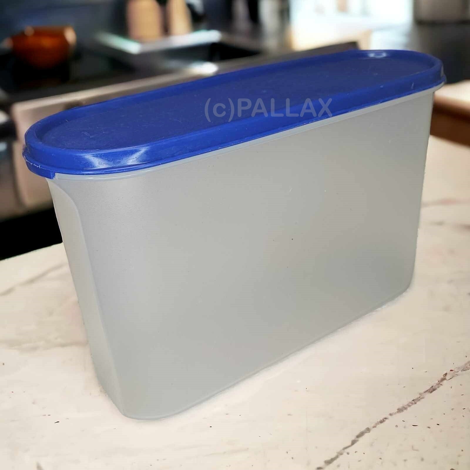 TUPPERWARE A97 SUPER-EIDGENOSSE 2,9 L BLAU OHNE SCHÜTTKLAPPE VORRATSDOSE