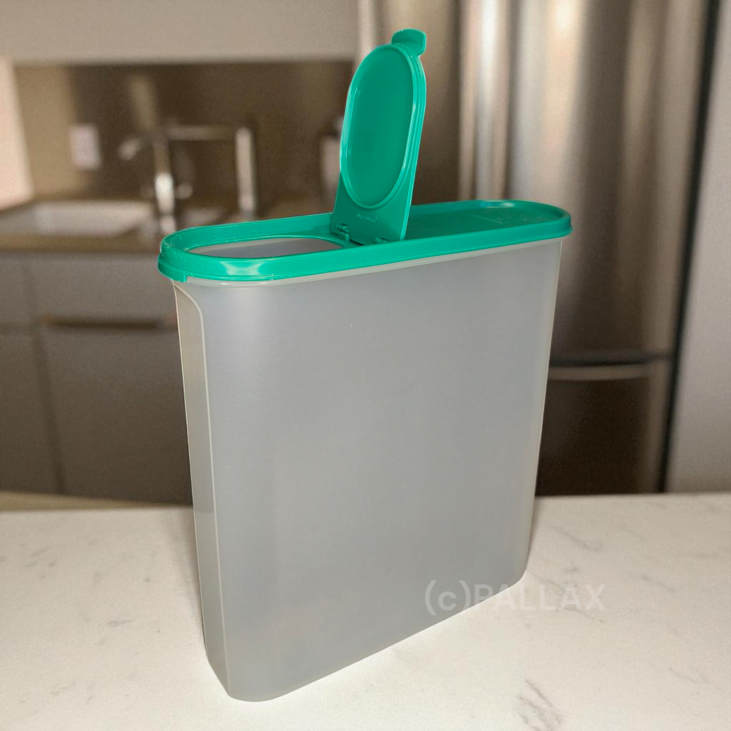 TUPPERWARE A99 SUPER-EIDGENOSSE 5,0 L MIT SCHÜTTKLAPPE GRÜN VORRATSBEHÄLTER