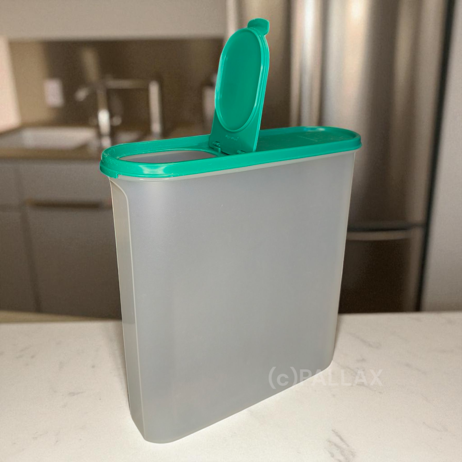 TUPPERWARE A99 SUPER-EIDGENOSSE 5,0 L MIT SCHÜTTKLAPPE GRÜN VORRATSBEHÄLTER