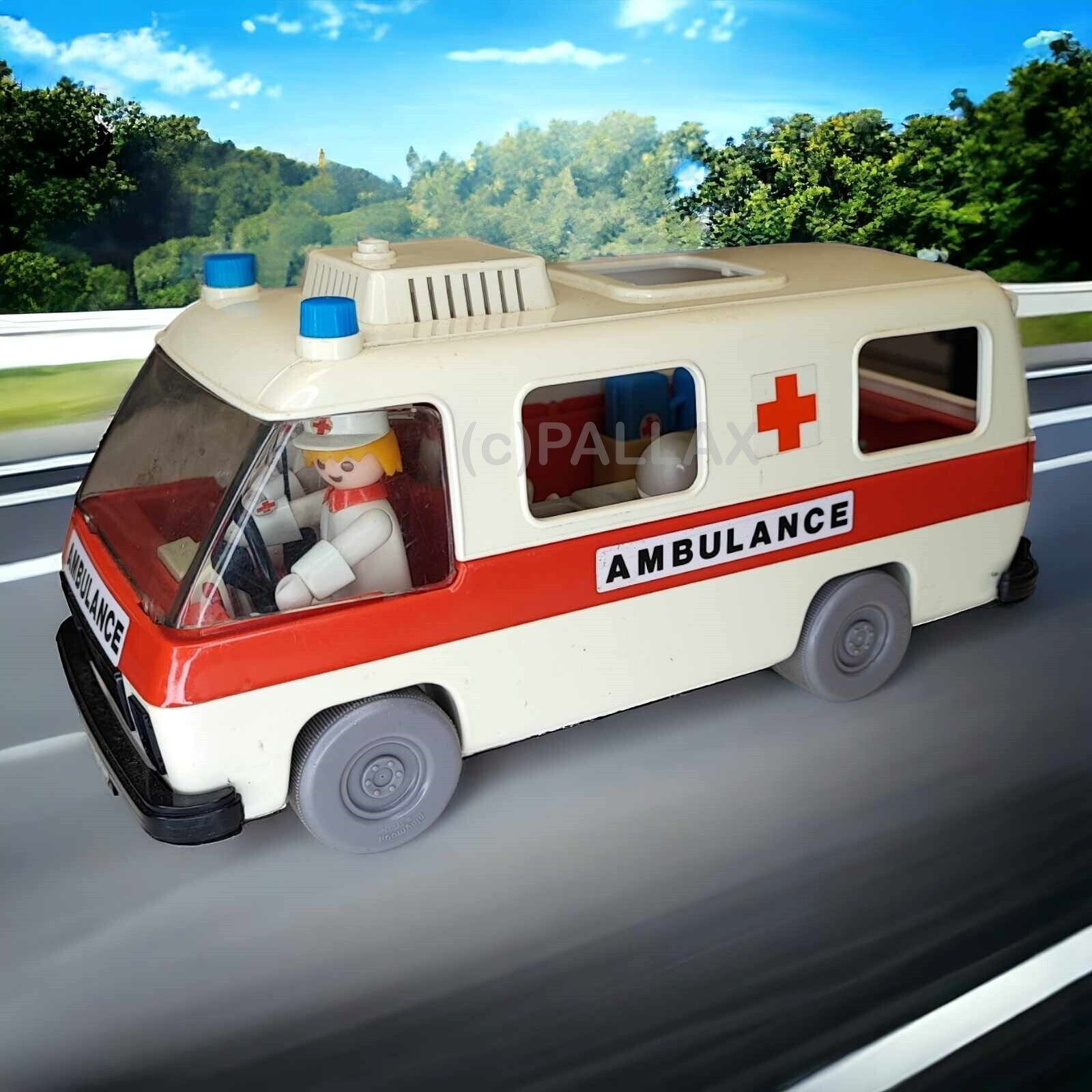 PLAYMOBIL 3254 KRANKENWAGEN KLICKY AMBULANCE / 1977