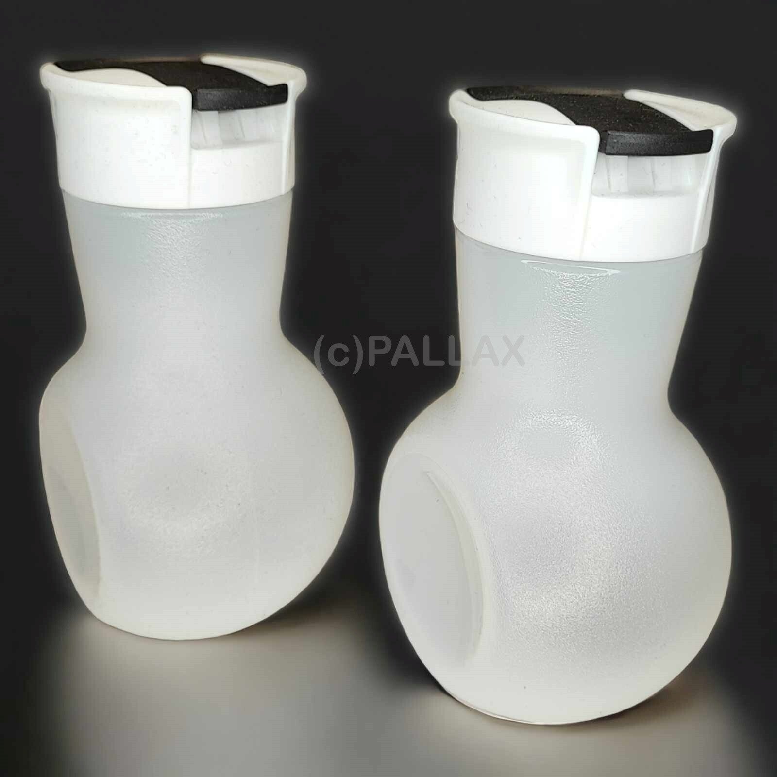 TUPPERWARE C161 ALLEGRA ESSIG- UND ÖL-BEHÄLTER SCHWARZ WEISS