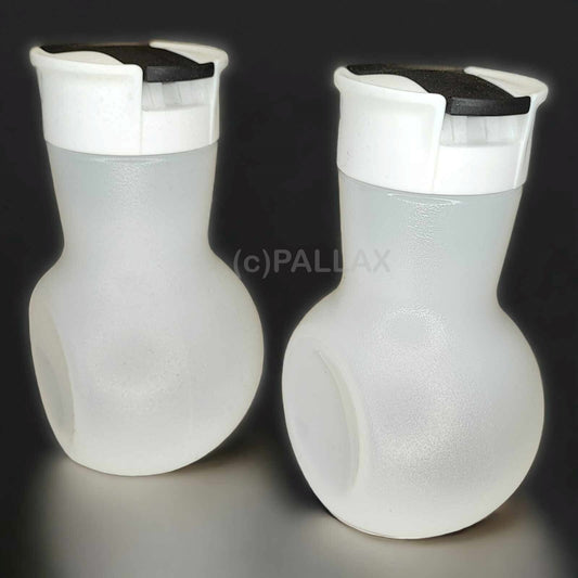 TUPPERWARE C161 ALLEGRA ESSIG- UND ÖL-BEHÄLTER SCHWARZ WEISS